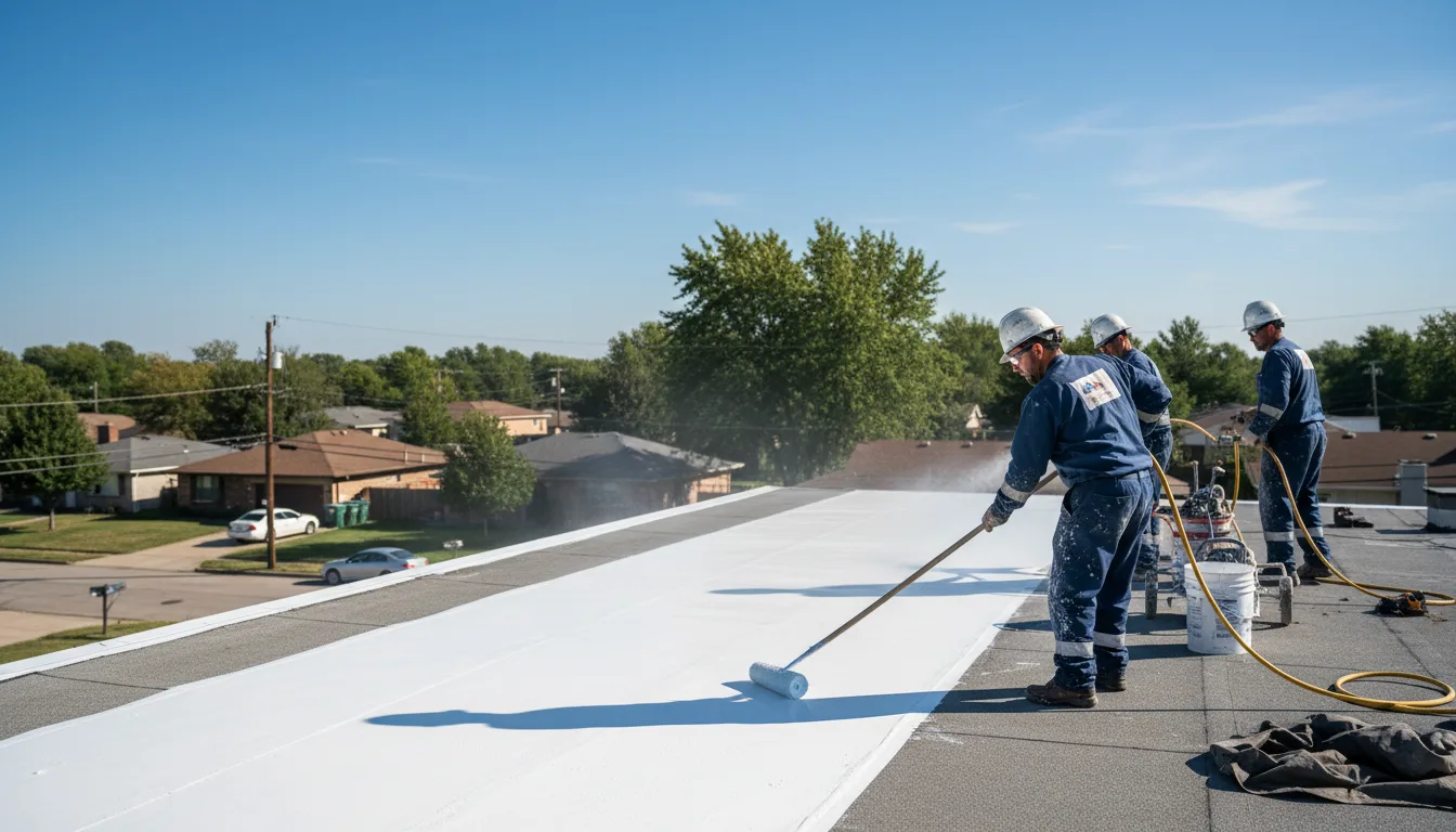 Commercial roof coating in Brinkhaven, OH near me